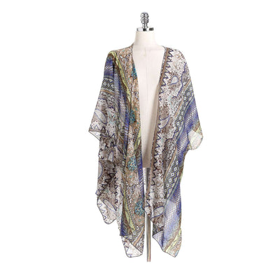 Spring/Summer Paisley Pattern Kimono Cardigan Sun Protection Sun Shade Blouse