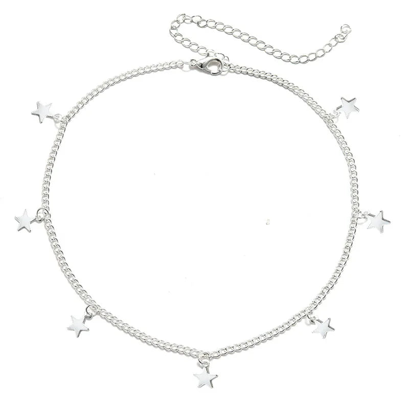 Stars Dangler Choker - Boho Fashionable Clavicle Necklace