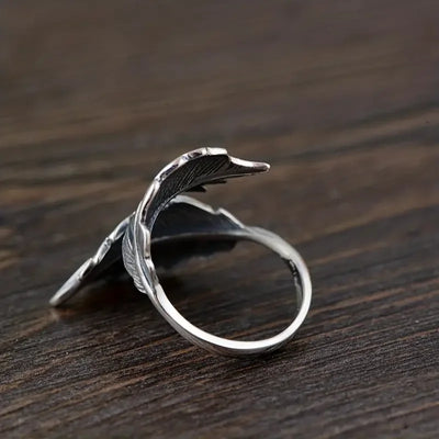 Vintage Style Creative Leaf Ring - Adjustable