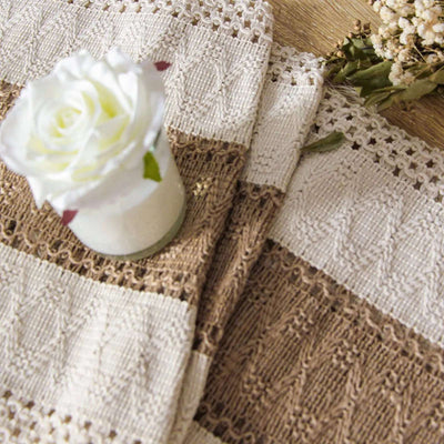 Boho Style Handmade Tassel Table Runner for Farmhouse Home Decor