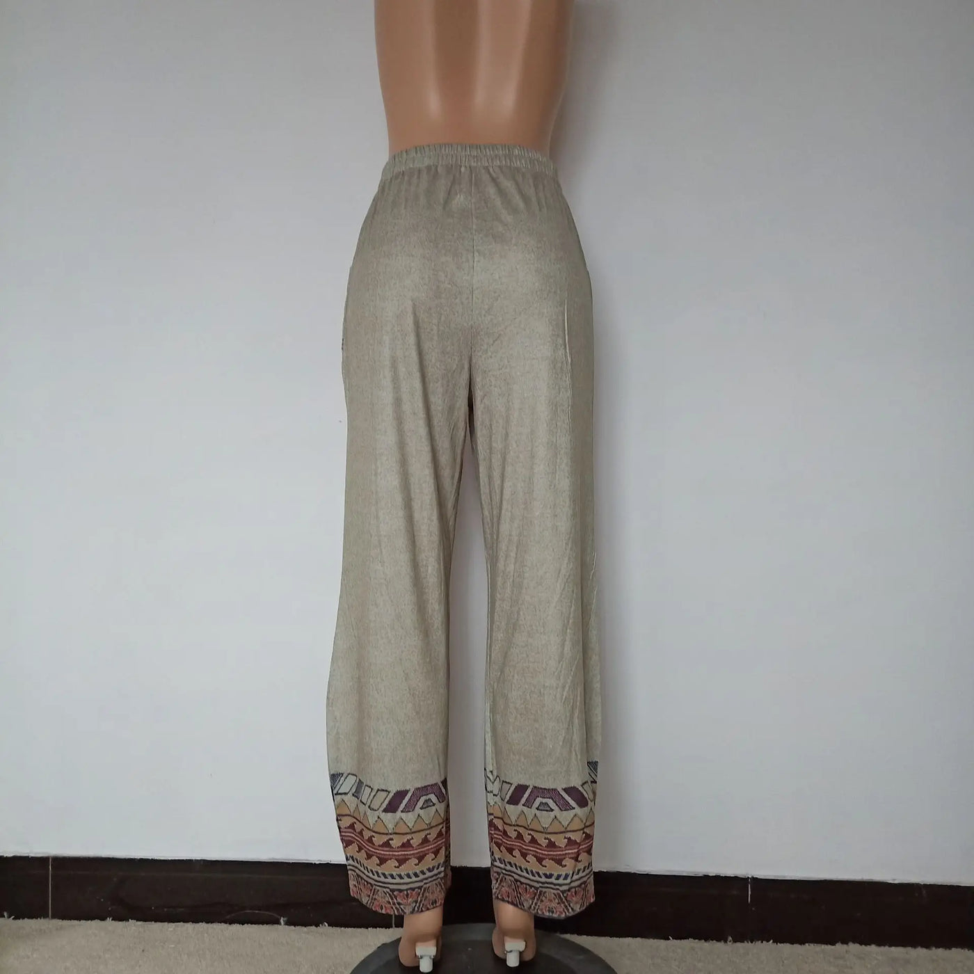 Japan Style Boho Wide Leg Women's Harem Pant - Casual Vintage Ethnic Style With Pocket