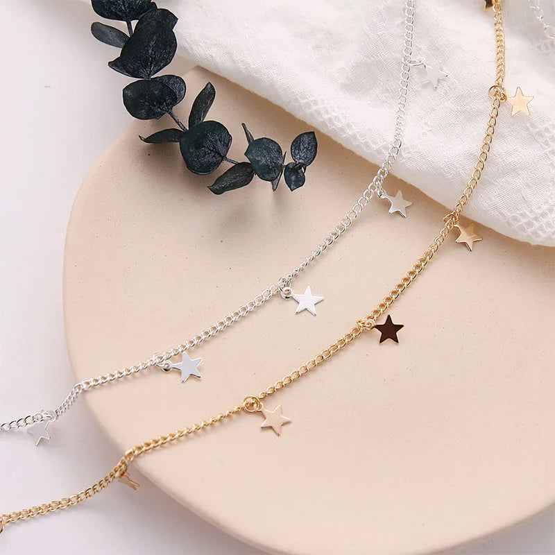 Stars Dangler Choker - Boho Fashionable Clavicle Necklace